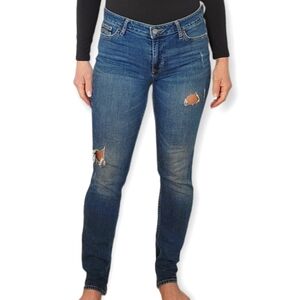 Calvin Klein Jeans Ultimate Skinny Midrise Distressed Jeans Size 29x32 Blue